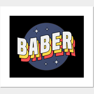 Baber - Colorful Layered Retro Letters Posters and Art